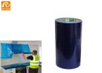 Temporary Stone Marble Protection Film , Transparent Blue PE Protective Film