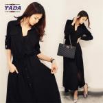 New fashion korean design black shirt dresses ladies clothes dress 2017 for