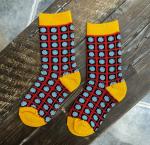 Cool Women's Novelty Socks / Ladies Crew Socks Comfortable Customized Length