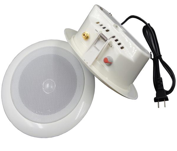 AC220V Line Voltage Indoor PA Speakers 6W , White Ceiling Speakers High