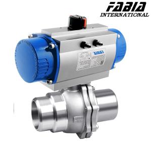 Wholesale 2 Piece Pneumatic Control Ball Valve 1 Inch 2 Inch Butt Welding from china suppliers
