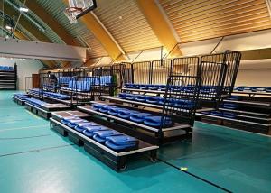 Wholesale Moveable Outdoor Stadium Seating Black Brackets With 460mm Minimum Spacing from china suppliers
