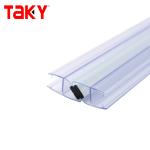 Frameless Magnetic PVC Waterproof Seal Strip for 6mm 8mm 10mm Glass Shower