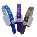 Manufacturer Customizable Solid Color Wristband Waterproof Plastic Vinyl Event