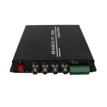 4 in 1 Fiber Optic Video Converter , Tvi To Cvbs Converter 720P 50Hz
