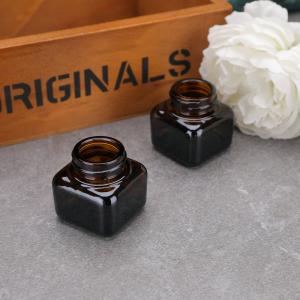 Wholesale Empty Face Cream 20ml 30ml 50ml Small Square Glass Jars from china suppliers
