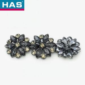 Wholesale Nickel Free Black Rhinestone Buttons 21mm Buttons For Coat Windbreaker from china suppliers