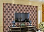 3D Effect Embossed Vinyl Wallpaper Leather Pattern for TV Background