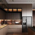 Manufacturing Modern European Style Cupboard Lacquer Modular Kitchen Cabinets