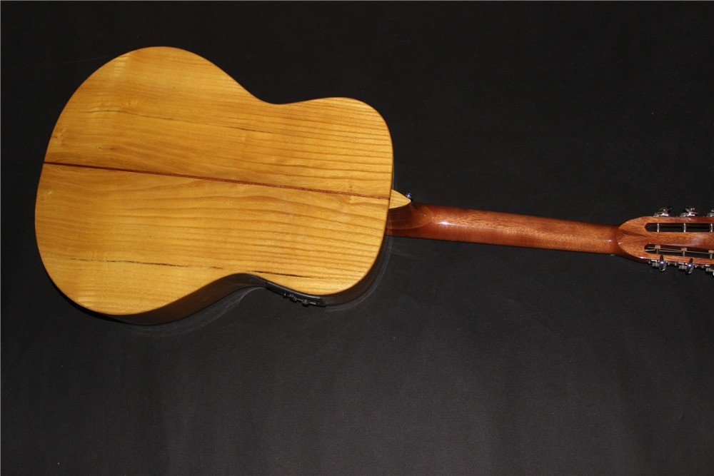 AAAA all Solid imported melburry wood OOO15 body custom guitar acoustic electric guitar
