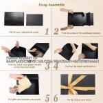 Gift Box With Lid Black Magnetic Close Decorative Boxes Christmas Thanksgiving