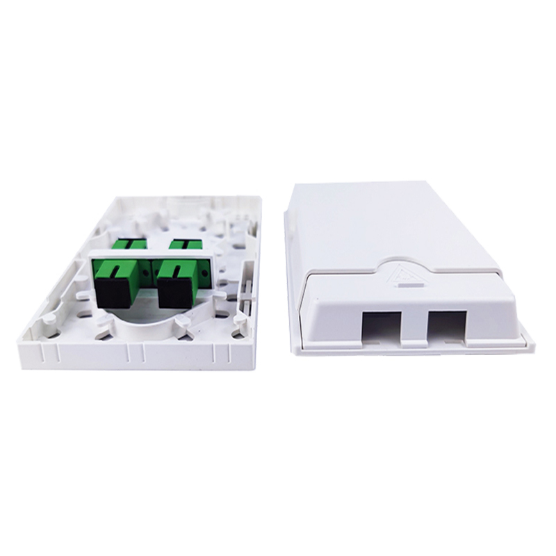 2 Cores Plastic Fiber Optic Faceplate Socket Panel for Seamless FTTH Integration