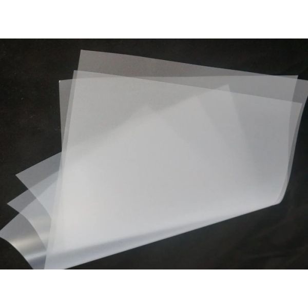 1.26 g/cm3 Transpartent PVC Coated Overlay , PVC Glue Overlay For Sheet Lamination