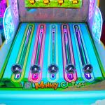 Indoor coin operated monkey climbing entertainment game machine ticket