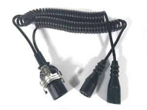 Wholesale 24V Adaptor Trailer Cable Electrical Coiled With Moulded Plug ISO1185/3717 from china suppliers