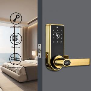 Wholesale Touchscreen Hotel Smart Locks Brushed Electroplated Zinc Alloy Semi Auto Swipe Card from china suppliers