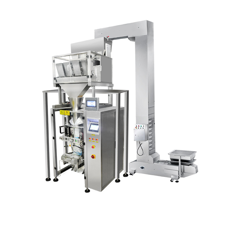 Almond Pistachio Cashew VFFS pouch packaging machine 1000g 4 hoppers Linear Scale Vertical Form Fill And Seal Machine