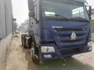 Wholesale Sinotruk HOWO 6*4 Tractor Truck Good Condition blue From Tire Design 6800*2496*2950mm from china suppliers