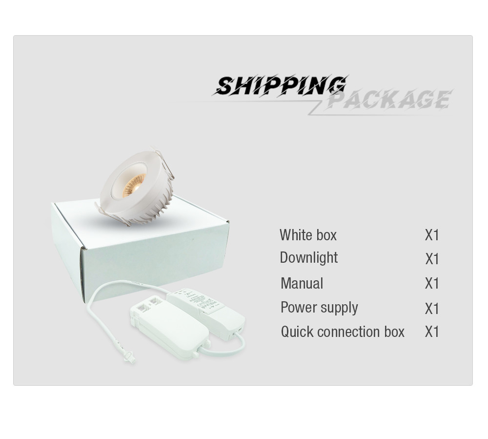 CCT Waterproof Dimmable Tiltable LED Downlights IP54 8W Multipurpose