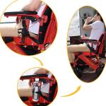 Red 220.46lb 6 Km/H Lightweight Compact Wheelchair
