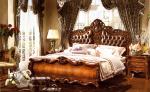 Italy French Antique Royal Luxury European Bedroom Furniture Classic Solid Wood