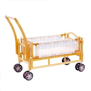 Wholesale Folding Wooden Baby Cot swing New Born Baby Cribs with Wheels from china suppliers