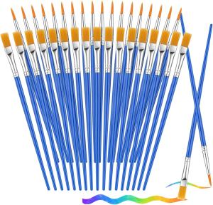 Wholesale Round Pointed Tip Nylon Hair Paint Brushes Acid Free Non Shedding For Watercolor Paint from china suppliers
