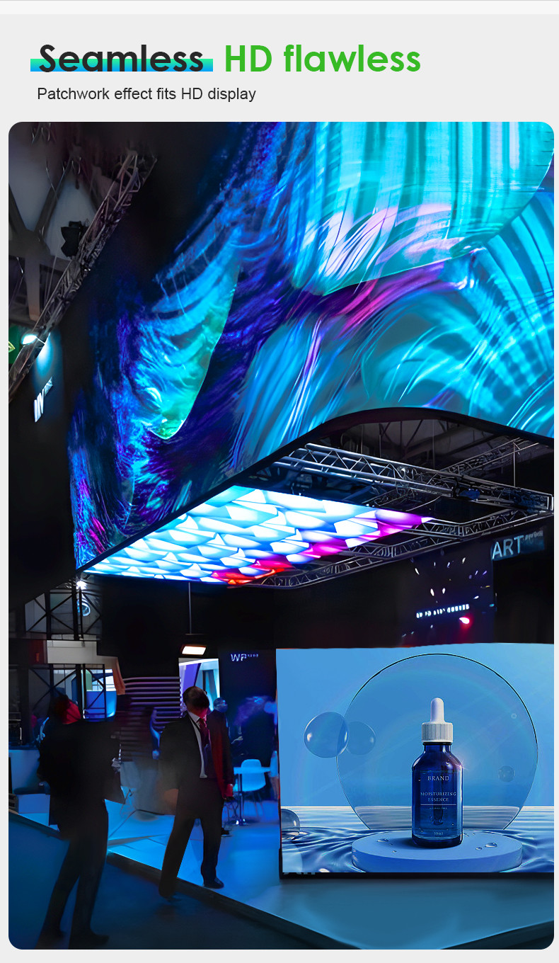 6000cd/m2 LED Flexible Screen P3.91 Waterproof LED Display Board IP65 Rating