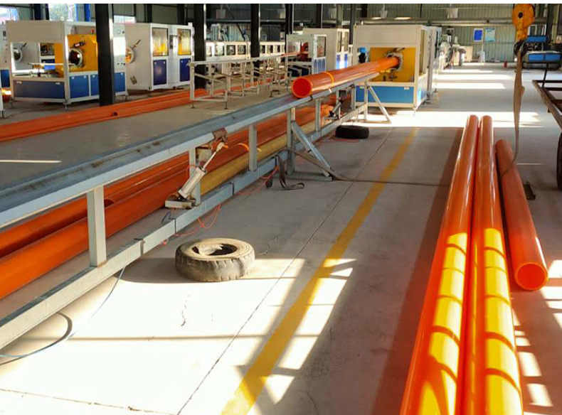 Orange Color CPVC Pipe for Cable Protection Thickness 2.8M Processing Service Moulding