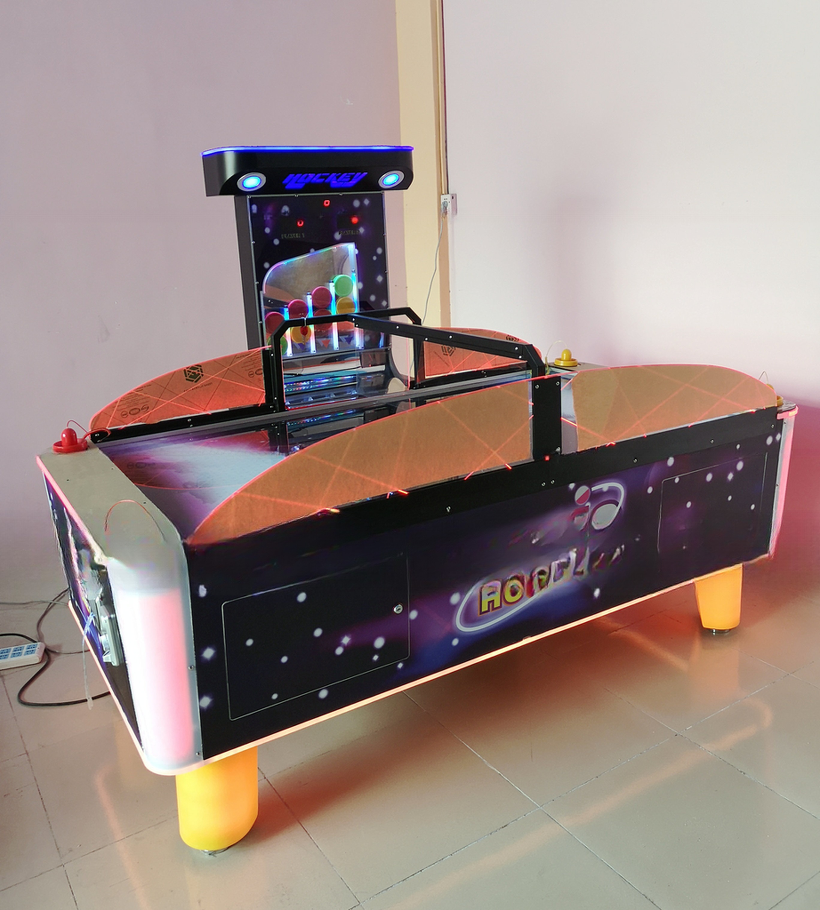 Coin Operated Lottery Game Machine Arcade Air Hockey Table Customized 220*140*170cm