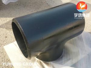 Wholesale ASTM A234 GR WP11 Butt Weld Equal Tee Black Coated Pipe Fitting from china suppliers