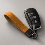 Car Genuine Leather Keychain Custom Handmade Luxury Keyring