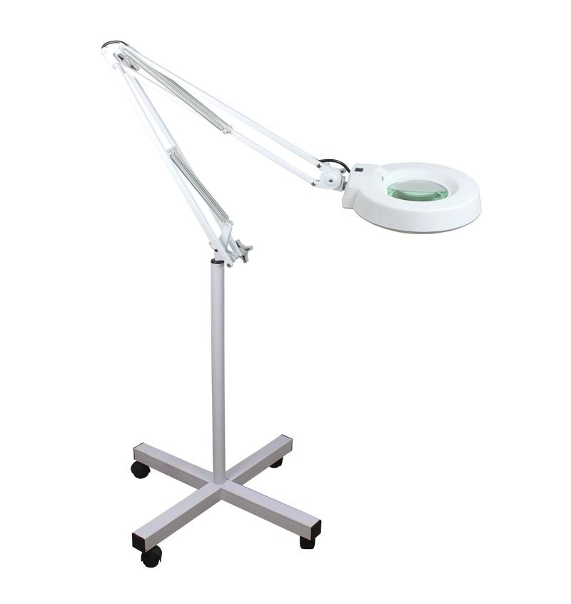 Lighted Magnifying Glass Floor Lamp For Salon , Circuit Board Inspections