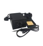 24V AC Electronic Soldering Station Black Color Ceramic Heating 120 * 140 * 93mm