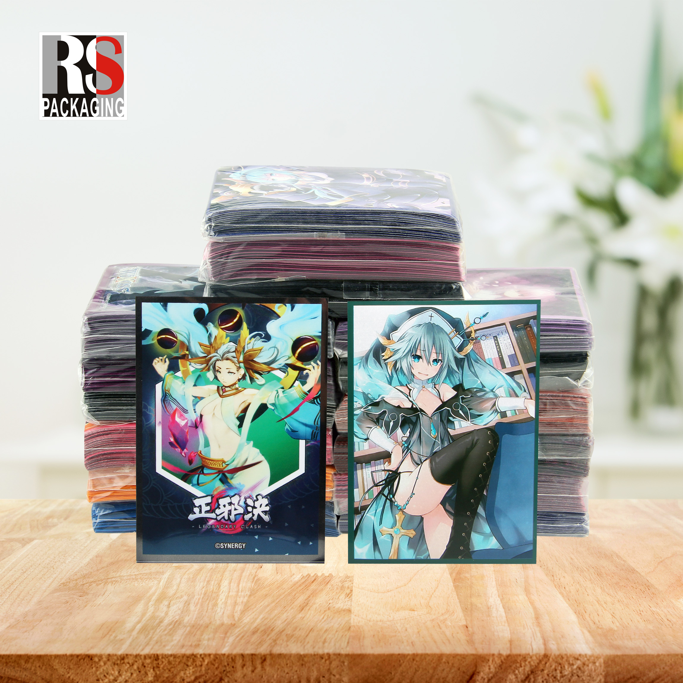 Holographic Plastic Card Protector Sleeves Custom Waterproof Shockproof Dustproof