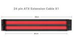 Wholesale18AWG cable sleeving braided Psu male to female extension cable black