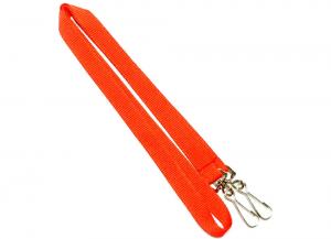 Wholesale Red Polyester Safety Neck Lanyards Blank Double Attachments Size 900*15mm from china suppliers