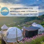 5m Igloo Glass Heat Proof Alu Geodesic Dome Tents Pvc Cover