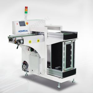 Automatic PCB Unloader L Shape 90 Degree Multi Rack CE