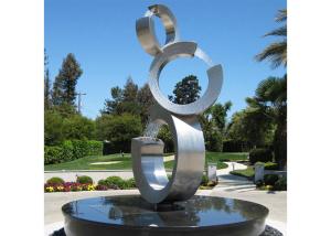 Wholesale Contemporary Stainless Steel Sculpture Garden Stainless Steel Water Fountain from china suppliers