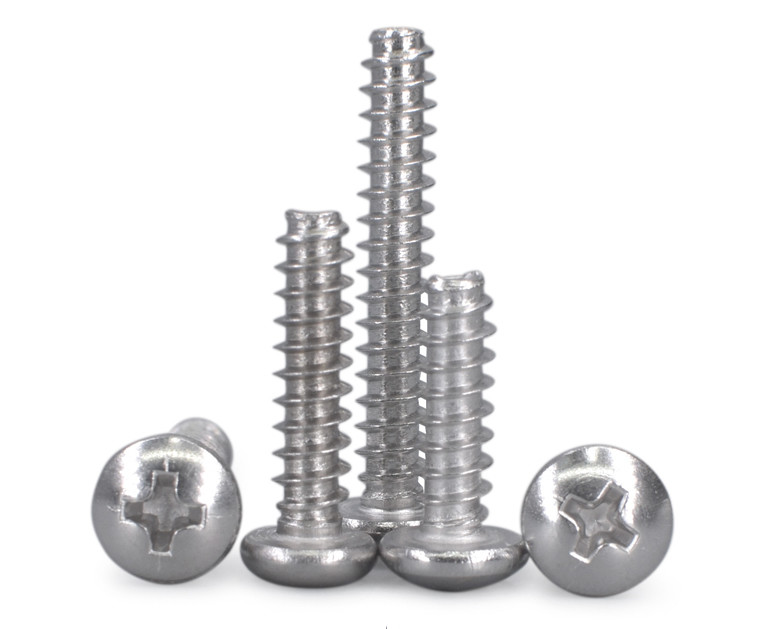 Pan Head Sheet Metal Tapping Screws , Pan Head Blunt Point Self Tapping Screws