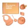 Buy cheap Non Toxic Silicone Baby Feeding Set silicone dummy holder Silicone Bib And Plate from wholesalers