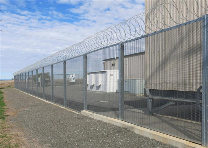 80x80mm Post Size 358 Anti Climb Fence Q235 Galvanized Steel Low Carbon Steel Wire