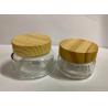 Recycle Glass Cream Jars Packaging / Facial Scrub Luxury Cosmetic Containers / Cream Bottles for sale