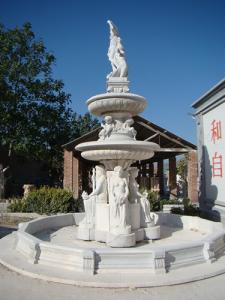 China white marble Large Garden Fountain on sale