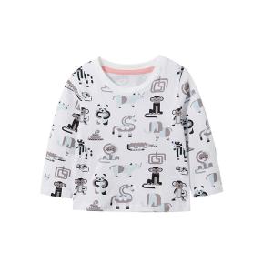 Wholesale Cartoon Beige Spring Children'S Clothing Boys Bottoming White Long Sleeve Shirt from china suppliers