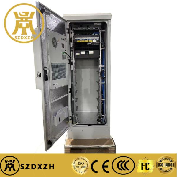 19 Inch Telecom Weatherproof Outdoor Power Cabinet Electrical Metal Cabinet Rack