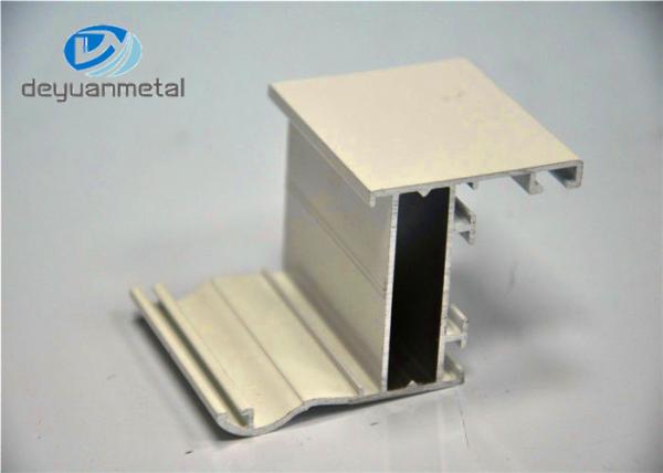 White Powder Coated Aluminum Extrusions , Aluminum Door Frame Profile ISO