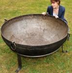 Outdoor Corrosion Material Corten Steel Metal Fire Pit Wood Burning Black 60