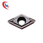 DCMT070204 Processing Steel Parts Tungsten Carbide Inserts Physical Coating